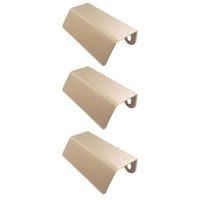 Kit 3 Puxadores Dourado Alça de Sobrepor para Móvel Armários e Gavetas PV22 80