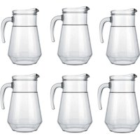 Conjunto 6 Jarras Bar Sempre Sucos ou Drinks 1,5l Nadir Figueiredo Vidro Transparentes