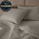Jogo de Cama Casal 4 Peças 100 Algodão Premium Percal 300 Fios Adasmascado Cinza - BF Colchões
