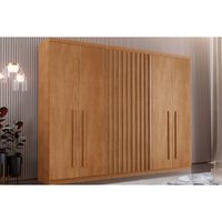 Guarda Roupa 6 Portas e 4 Gavetas Denver Naturale - Rufato
