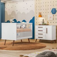 Quarto Infantil Completo Bear 1 Porta 4 Gavetas Branco - Pnr Móveis Quarto Infantil Completo Bear 1 Porta 4 Gavetas Branco - Pnr Móveis