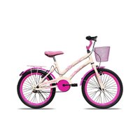 Bicicleta Infantil Colli Celina Aro 20 com Cestinha Bege Retro