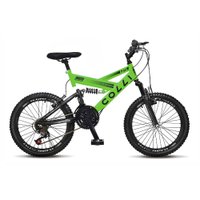 Bicicleta Juvenil Colli GPS Aro 20 21 marchas Verde Neon
