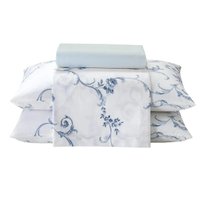 Jogo Cama Casal Döhler 180 Fios Premium Celeste