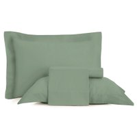 Jogo Cama Queen Altenburg 300 Fios Sublime Ponto Ajour Verde