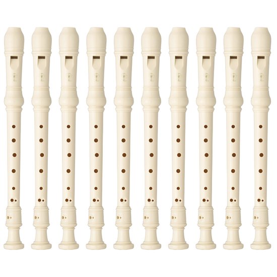 Kit 15 Flautas Doce Soprano Germânica Em C YRS-23 Yamaha
