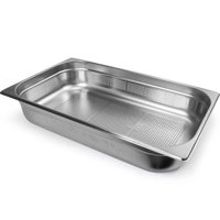 Kit 5 Cubas Inox Gastronômica Perfurada 1/1 Restaurante 14l