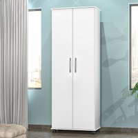Armário Multiuso Arezzo 2 Portas 4 Prateleiras Branco - J&a Móveis