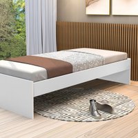 Cama de Solteiro Turca Branco - J&a Móveis