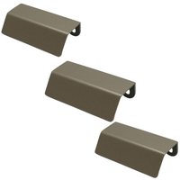 Kit 3 Puxadores PV22 80 Alça de Sobrepor Bronze Para Móvel A