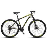 Bicicleta Colli Athena Aro 29 athena Shimano 21 marchas Preto/Amarelo