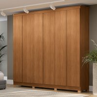 Guarda-Roupa Casal 6 Portas 3 Gavetas Cb02r583 Canela - Kappesberg