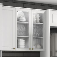 Armário de Cozinha 80 Cm com Vidro 2 Portas Nova York Henn