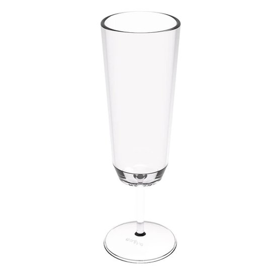 Taça para Espumante Champanhe Crippa Plástico Transparente