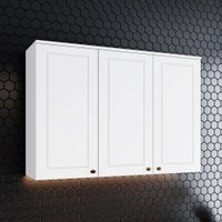 Armário Aéreo de Cozinha 120 Cm 3 Portas Americana Henn