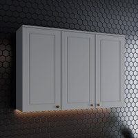 Armário Aéreo de Cozinha 120 Cm 3 Portas Americana Henn