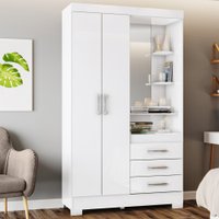 Guarda Roupa 2 Portas 3 Gavetas B64 Briz