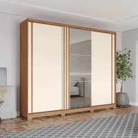 Guarda Roupa 03 Portas Deslizantes com Espelho Fazano Henn