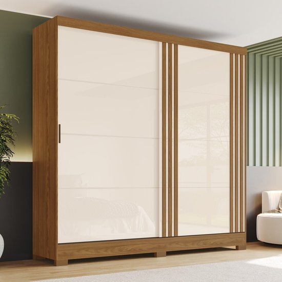 Guarda Roupa Casal 2 Portas 3 Gavetas B352 Briz