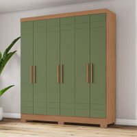 Guarda Roupa 6 Portas 2 Gavetas B369 Briz