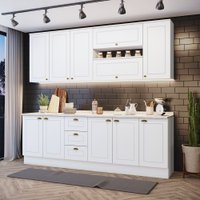 Cozinha Compacta Com Tampo 7 Peças Amy Casa 812
