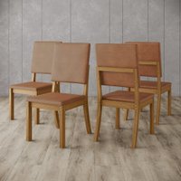 Kit 4 Cadeiras Estofadas para Mesa de Jantar Milla Plus Henn