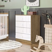 Cômoda Infantil 4 gavetas Labirinto Henn