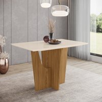 Mesa Canto Reto sem Vidro 120 Cm Danielly Henn