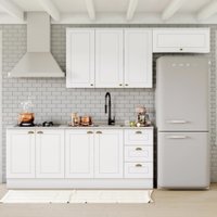 Cozinha Compacta 4 Peças com Aéreo 3 Portas Americana Henn