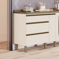 Balcão de Cozinha 60 Cm 3 Gavetas Connect Henn
