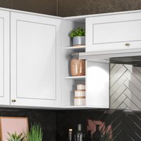 Armário Aéreo de Cozinha Canto Reto 1 Porta Americana Henn