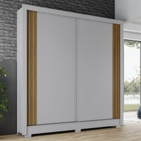 Guarda Roupa Casal 2 Portas Deslizantes 4 Gavetas Imperial Briz