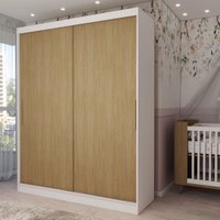 Guarda-Roupa Infantil Swift 2 Portas 2 Gavetas Branco/Cinamomo - Panorama Móveis