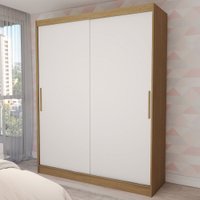 Guarda-Roupa Infantil Swift Slim 2 Portas 2 Gavetas Cinamomo/Branco - Panorama Móveis