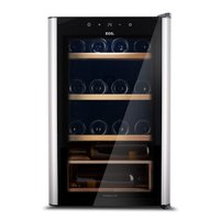 Adega Climatizada 22 Garrafas EOS Premium com Porta de Vidro e Inox Prateleira de Madeira com Compressor EAC24IM