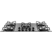 Cooktop a Gás Suggar 5Q Aço Esmaltado Vidro Preto Bivolt FG5005AVP