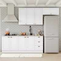 Cozinha Compacta de 04 Peças com Aéreo de 03 Portas Nova York Henn