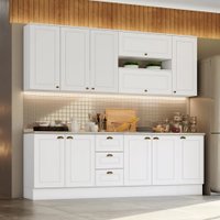 Cozinha Compacta 07 Peças Com Aéreo Basculante Americana Henn