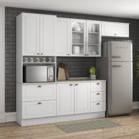 Cozinha Compacta 04 Peças com Aéreo Basculante Americana Henn
