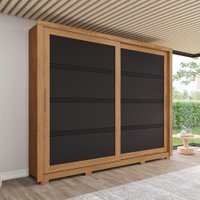 Guarda Roupa 2 Portas Deslizantes 4 Gavetas Medelín Henn