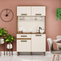 Cozinha Compacta 105 Cm 4 Portas 1 Gaveta Lina Briz