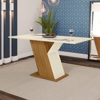 Mesa de Jantar com Tampo em MDF 160cm Kesha Casa 812
