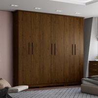 Guarda Roupa Casal 6 Portas 3 Gavetas Cover Henn