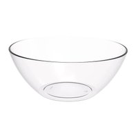 Tigela Pequena Transparente Crippa Travessa Redonda 2,3L Servir Salada Sobremesa