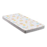 Colchão de Solteiro com Espuma D20 78x188cm Inducol CR452A Branco/Cinza