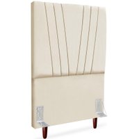 Cabeceira Solteiro 90cm Bell Suede Bege RM
