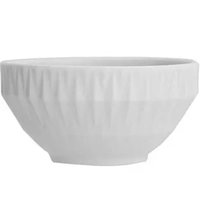 Kit 20 Tigelas Cereal Porcelana Bowl Diamante 400ml 12,5cm Germer Branca Pequenas