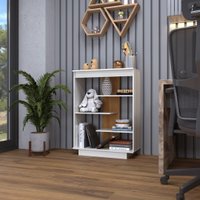 Aparador Com Nichos Tóquio Fidelitá Off-White/Freijó
