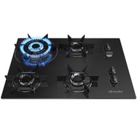 Cooktop Mueller 4 Bocas Queimador Tripla Chama MCG4BC Bivolt