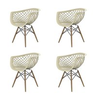 Conjunto com 4 Cadeiras Web DSW Fendi